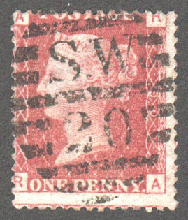 Great Britain Scott 33 Used Plate 90 - RA (1) - Click Image to Close